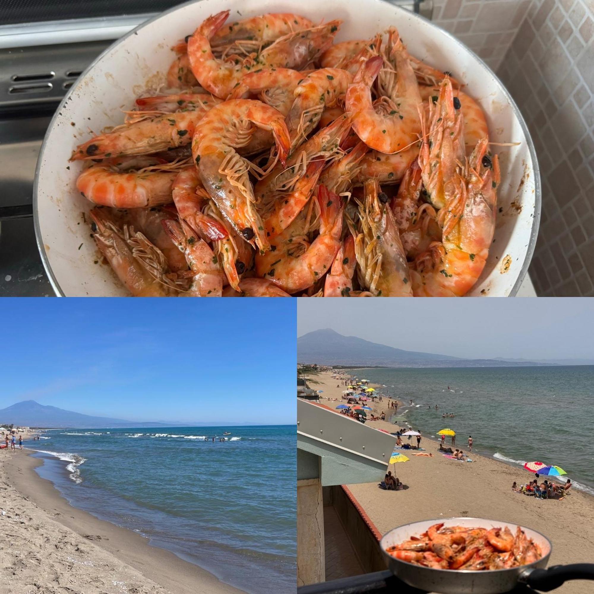 Paradiso Fronte Mare Villa Agnone Bagni Eksteriør bilde